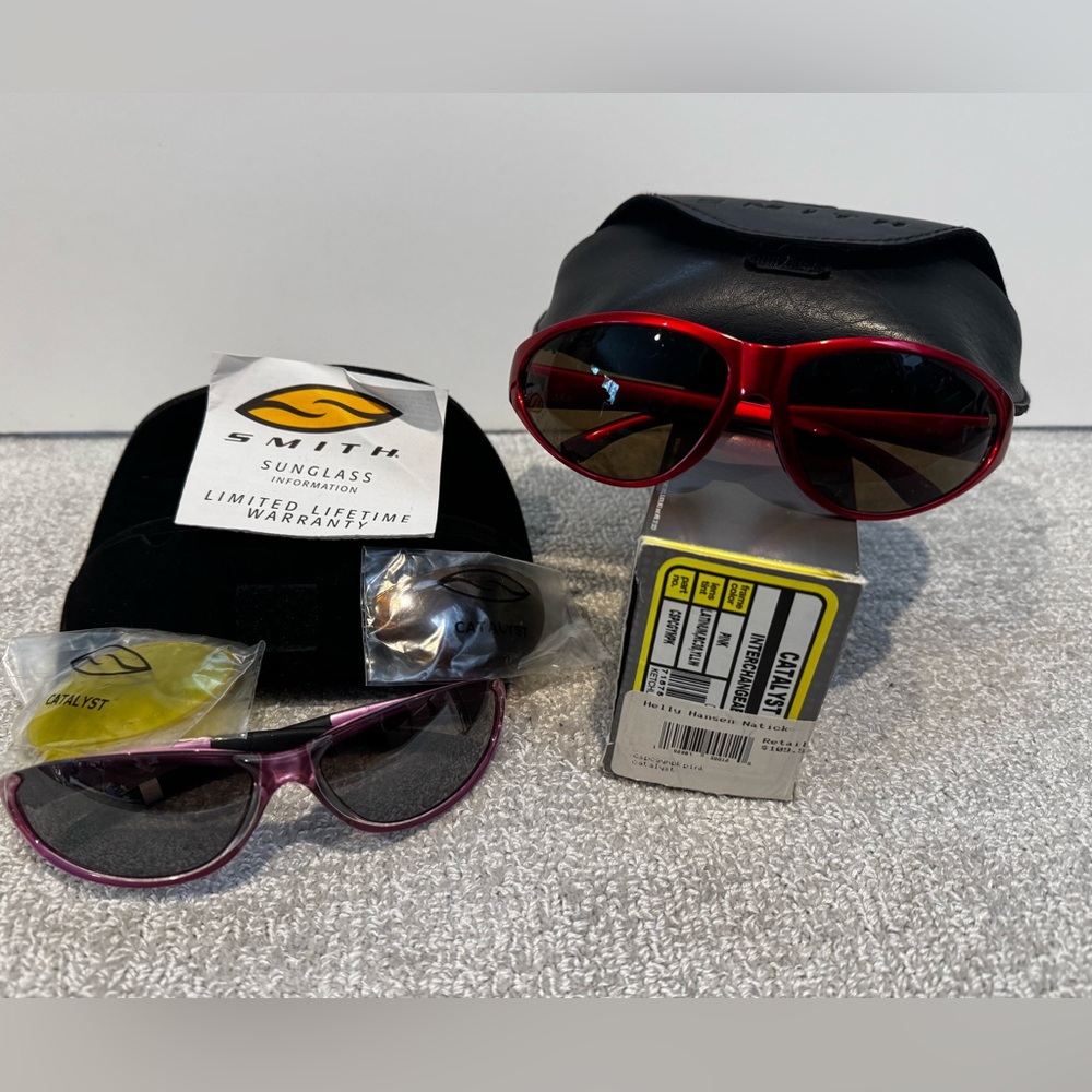 SMITH Red and Purple Sunglasses Duo NEW